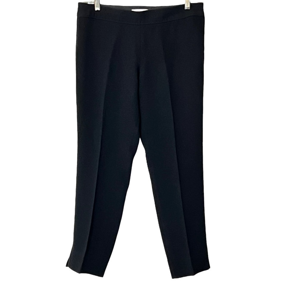 Tory Burch Cropped Flat Front Dress Slacks Trousers Pants 6 Black career office